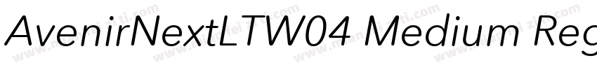 AvenirNextLTW04 Medium Regular字体转换